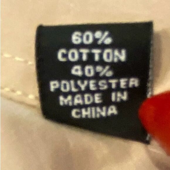 Adrianne Vittadini XL Mens Dress Shirt LONG Sleeve Cream Button Up 17.5 X 35 EUC - Picture 5 of 10